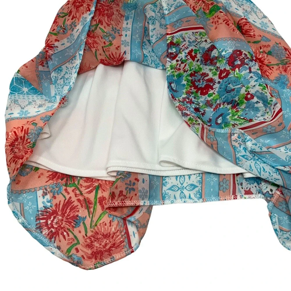 RARE EDITIONS Girl's Country Sleeveless Sun‎ Dress Size 2T Flower Bow Tie Back